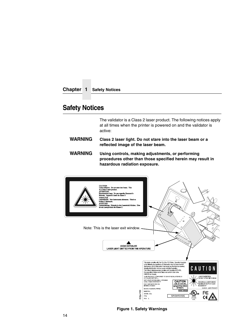 Safety notices | Printronix T5000e Series User Manual | Page 14 / 78
