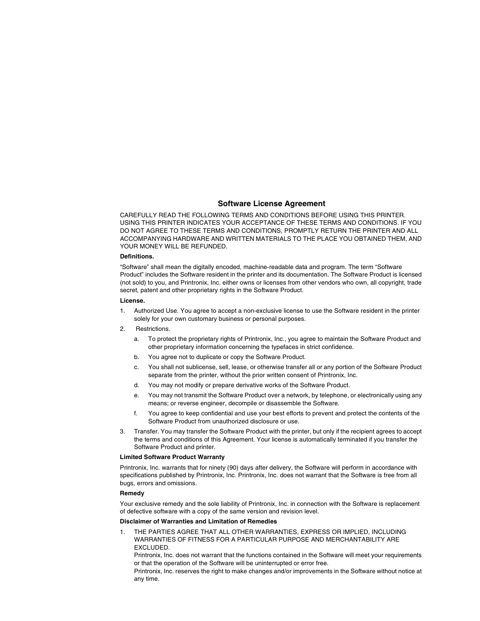 Printronix T5000e Series User Manual | Page 4 / 78