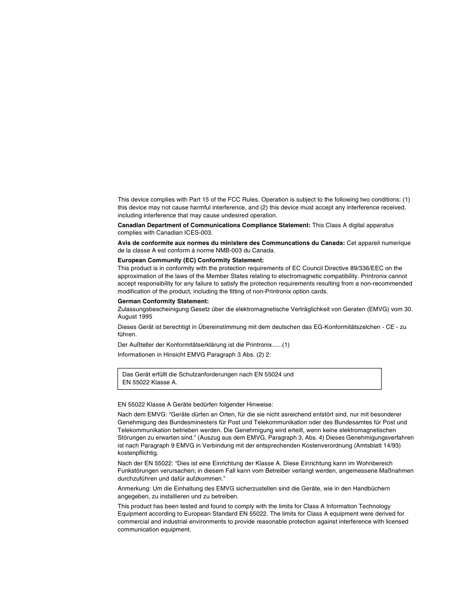 Printronix T5000e Series User Manual | Page 6 / 78