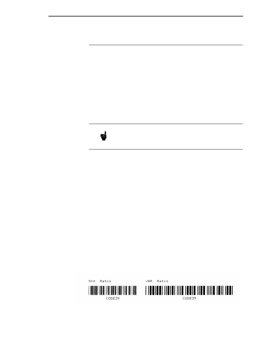 User-defined variable bar code ratios, Variable ratio sample | Printronix LQH-HWTM User Manual | Page 89 / 302