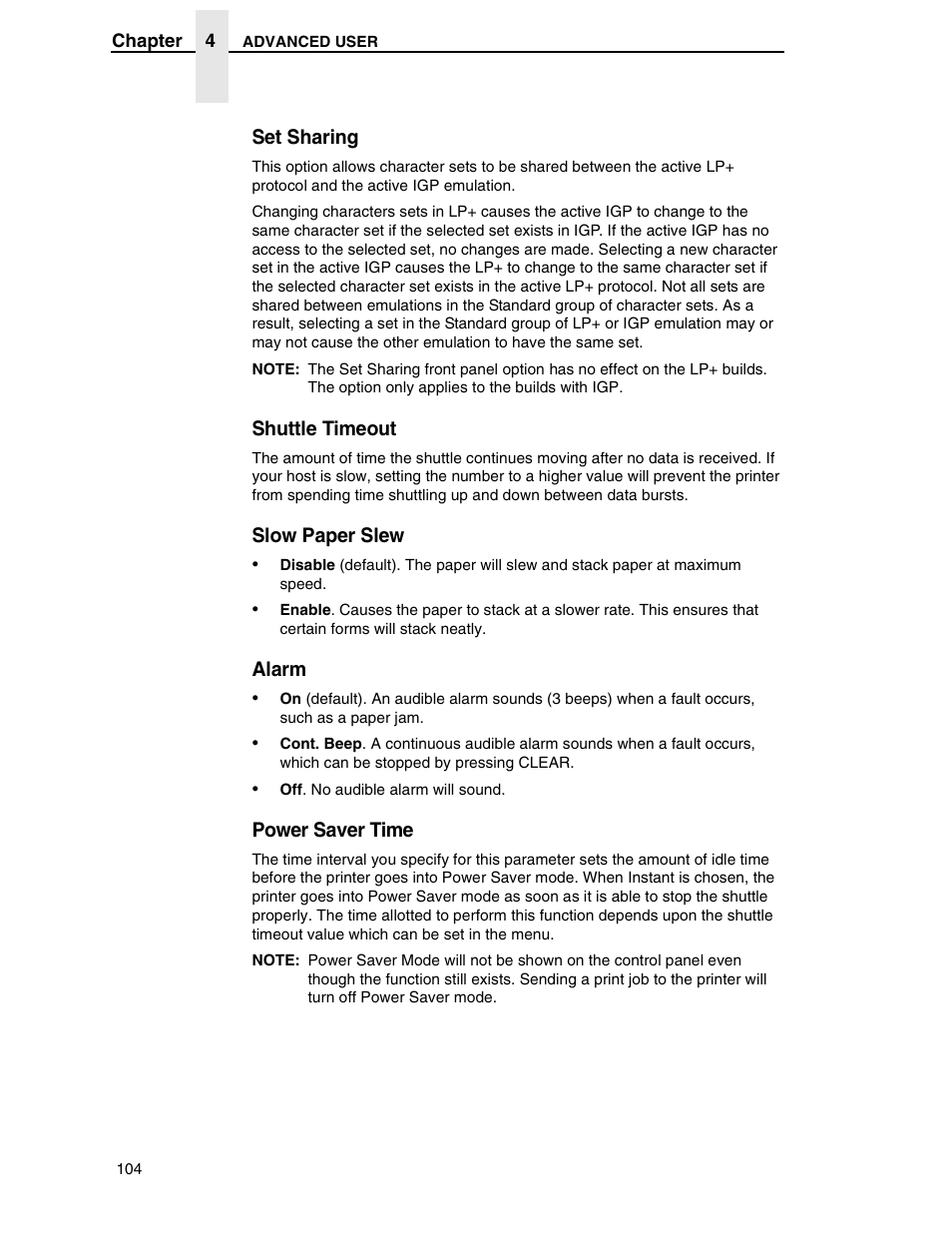 Printronix H-SERIES P7000 User Manual | Page 104 / 210