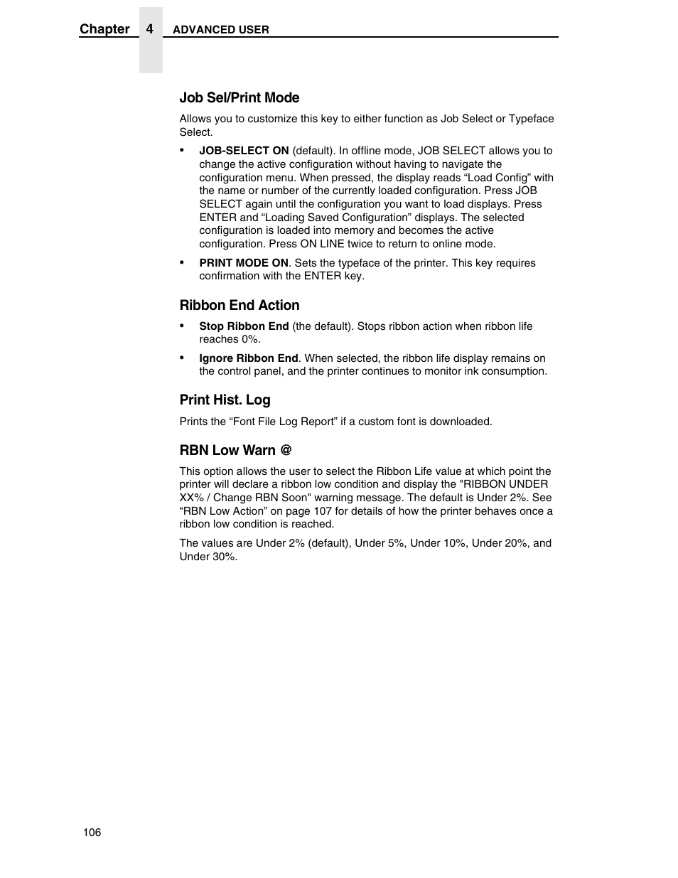 Printronix H-SERIES P7000 User Manual | Page 106 / 210