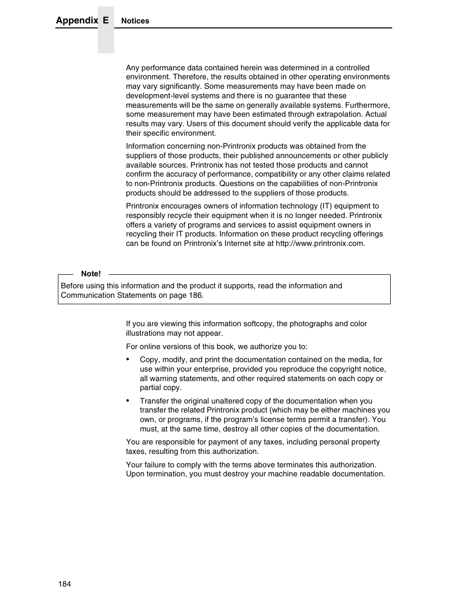 Printronix H-SERIES P7000 User Manual | Page 184 / 210