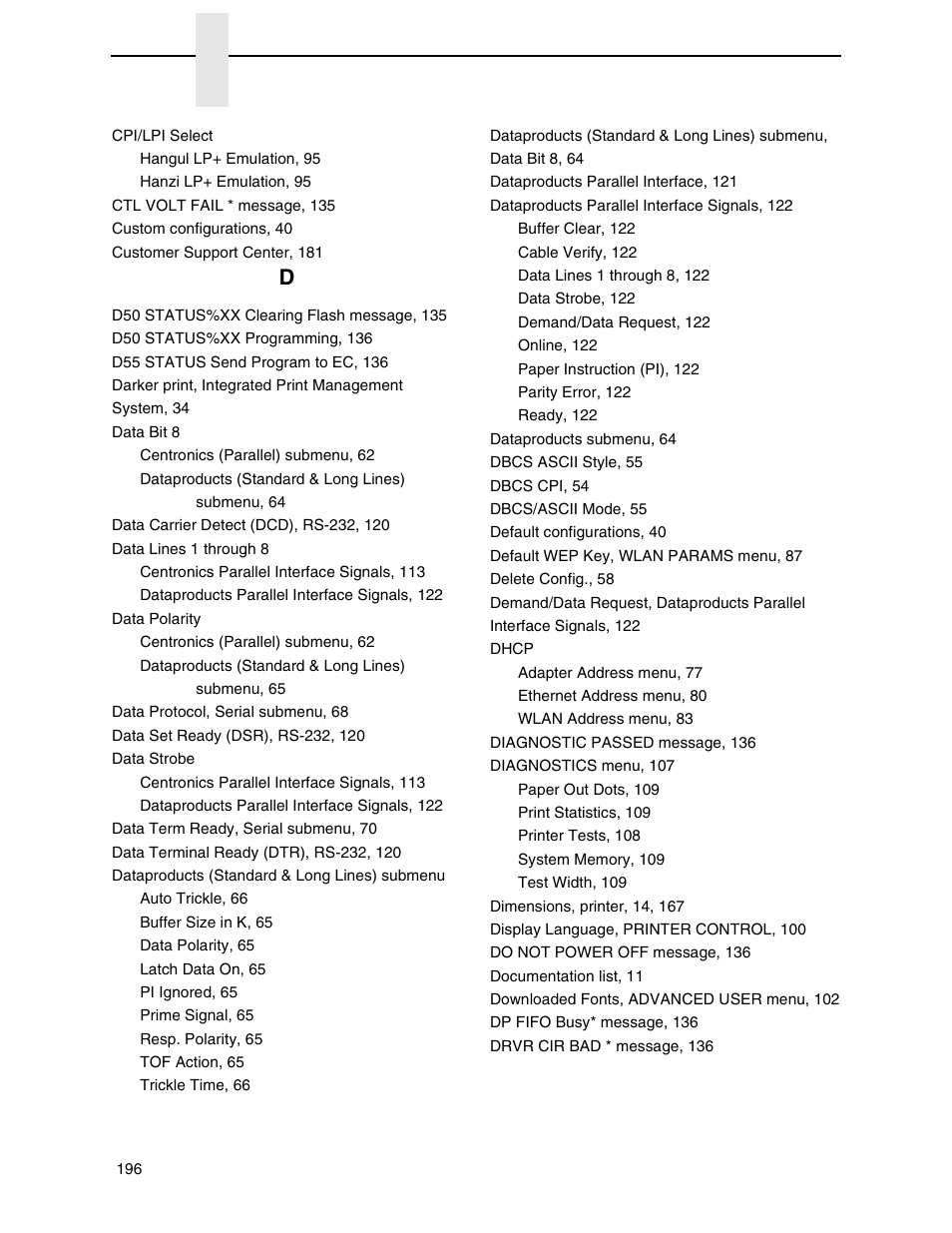 Printronix H-SERIES P7000 User Manual | Page 196 / 210