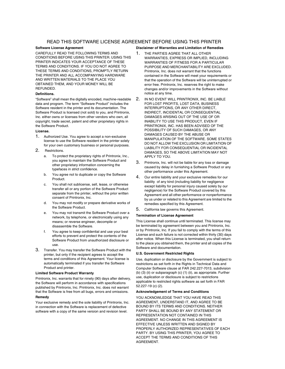 Printronix H-SERIES P7000 User Manual | Page 2 / 210