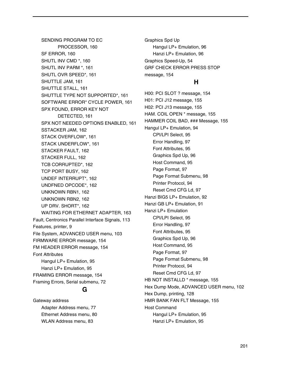 Printronix H-SERIES P7000 User Manual | Page 201 / 210