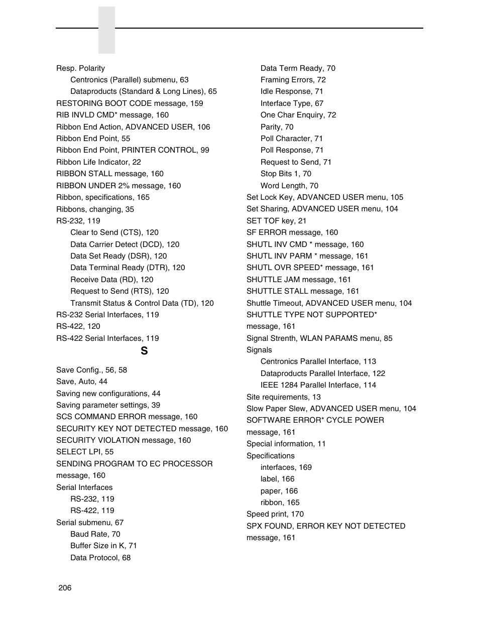 Printronix H-SERIES P7000 User Manual | Page 206 / 210