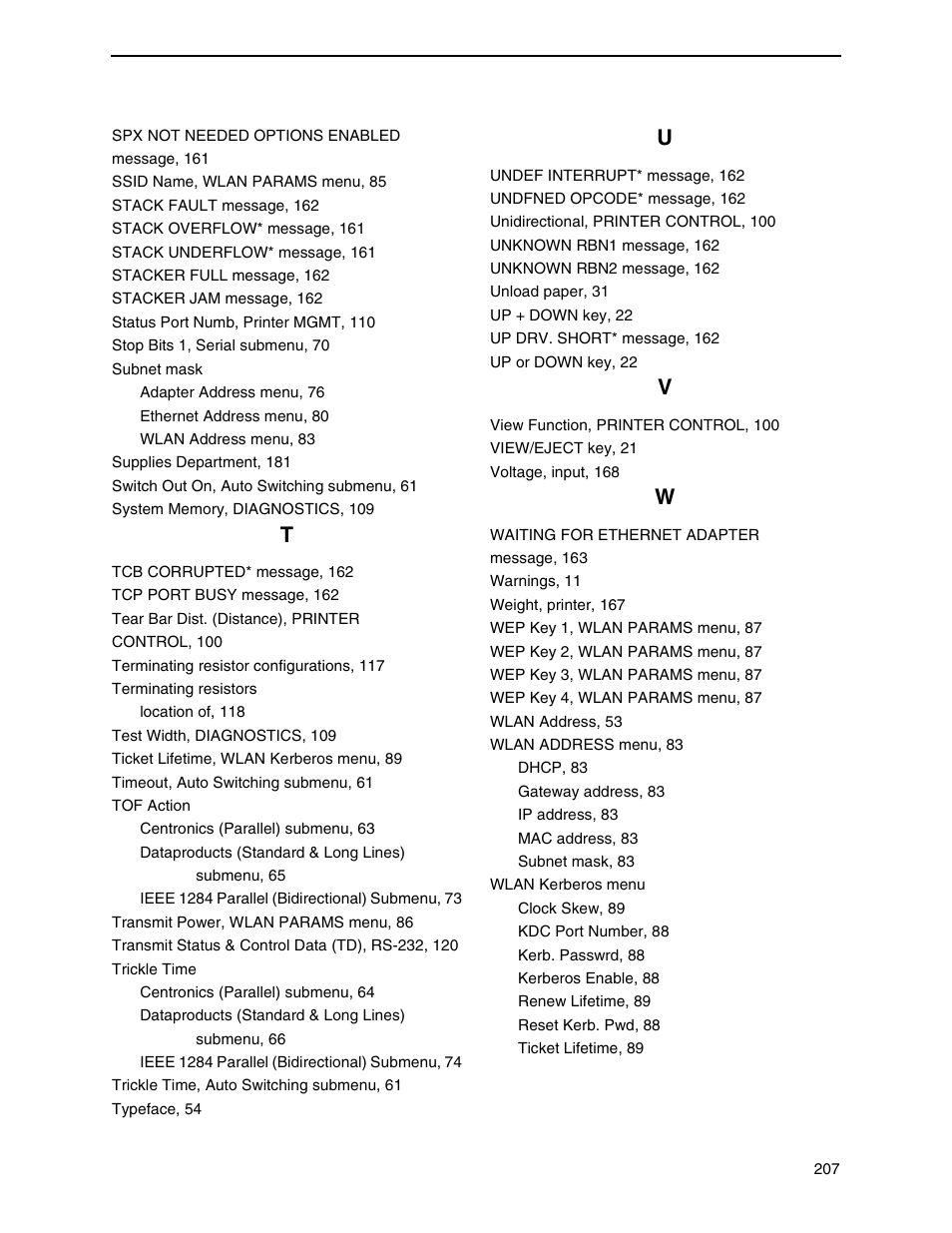 Printronix H-SERIES P7000 User Manual | Page 207 / 210