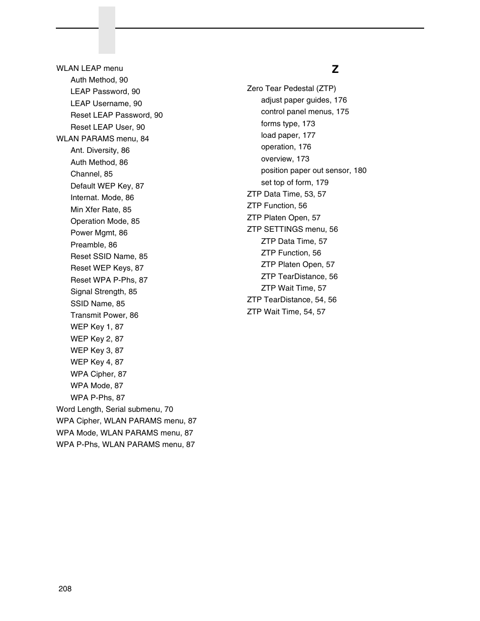 Printronix H-SERIES P7000 User Manual | Page 208 / 210