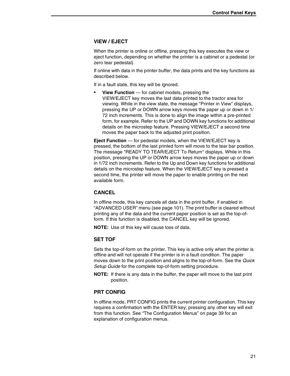 Printronix H-SERIES P7000 User Manual | Page 21 / 210