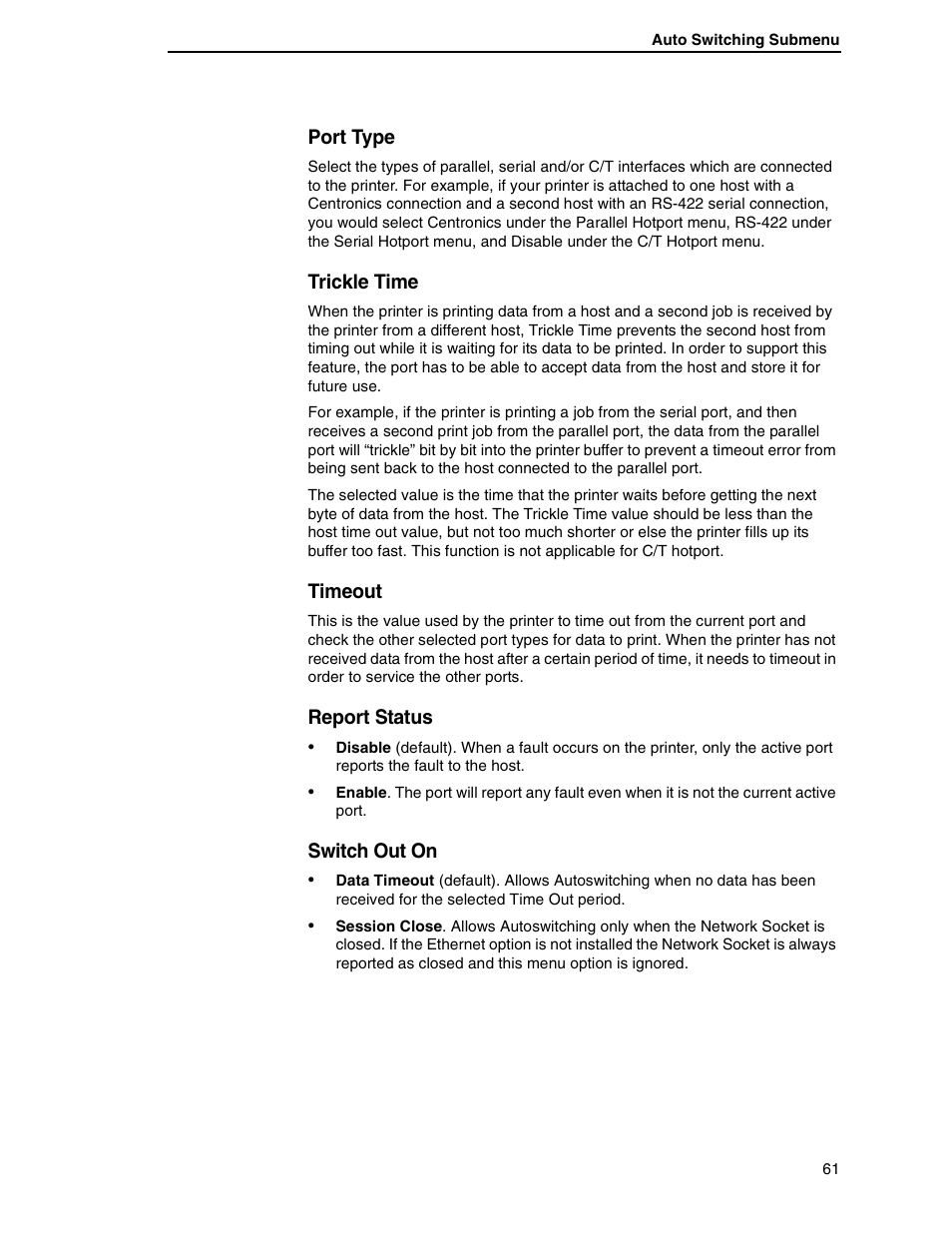 Printronix H-SERIES P7000 User Manual | Page 61 / 210