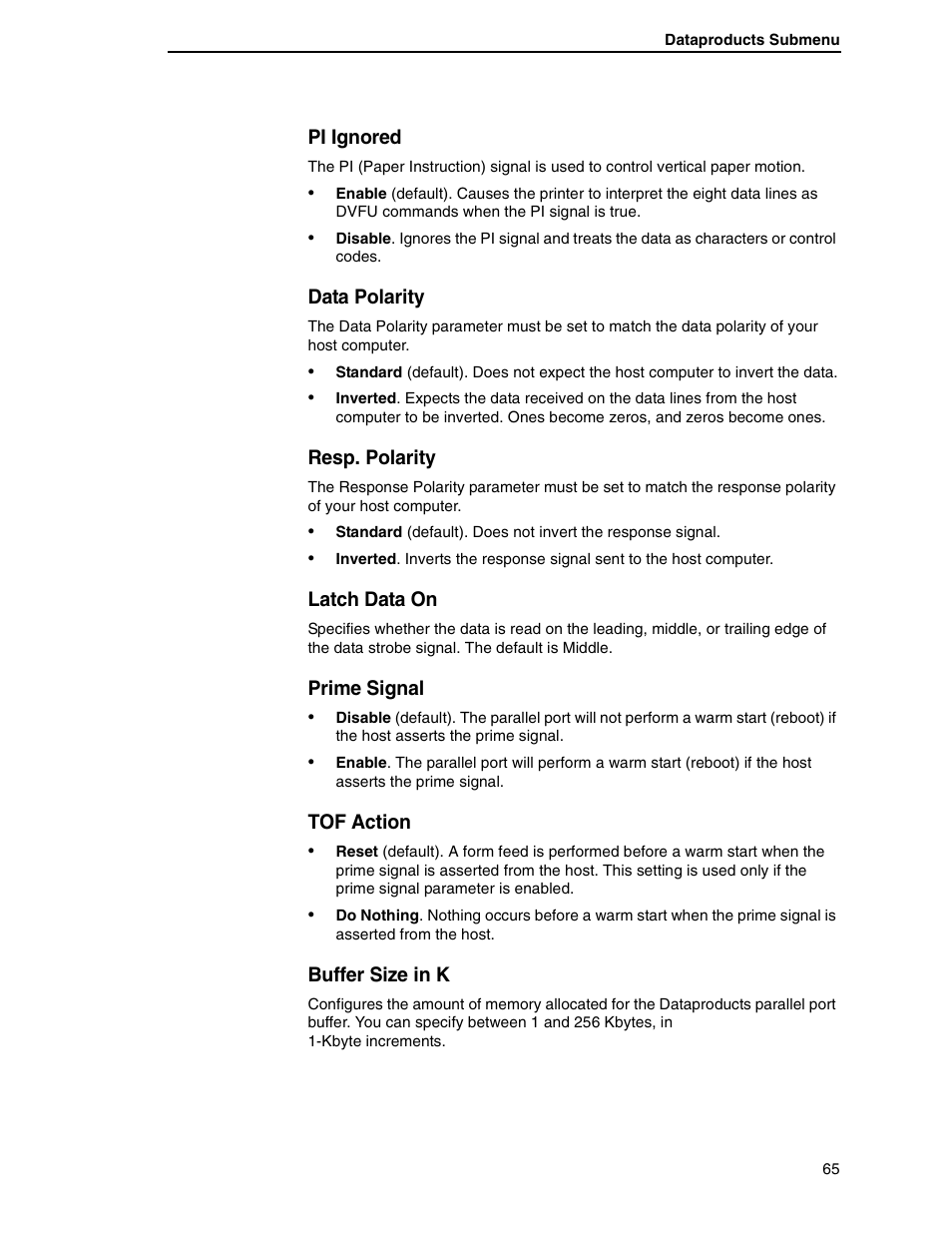 Printronix H-SERIES P7000 User Manual | Page 65 / 210