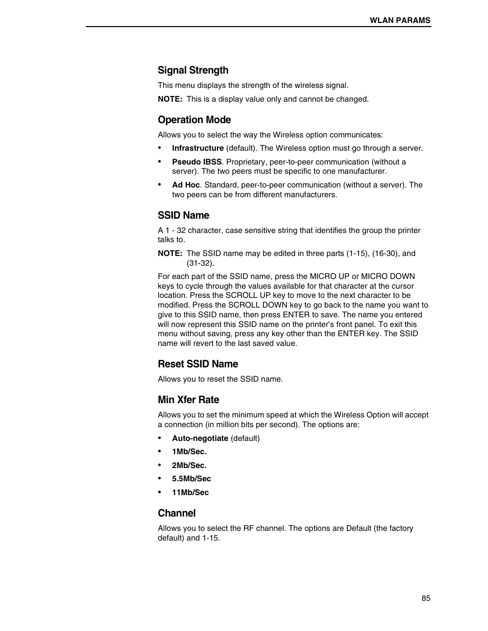 Printronix H-SERIES P7000 User Manual | Page 85 / 210