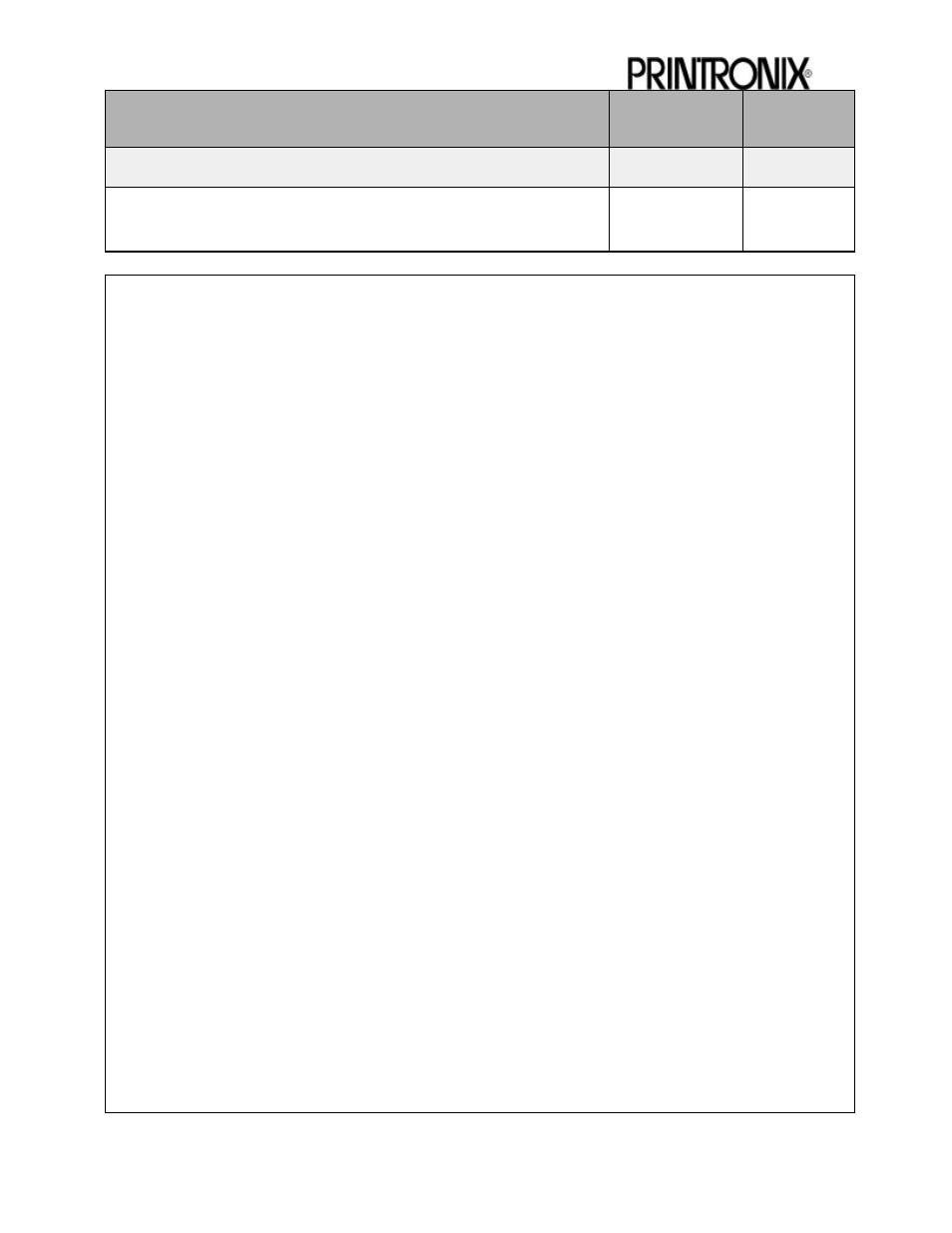 Printronix P5000 User Manual | 2 pages