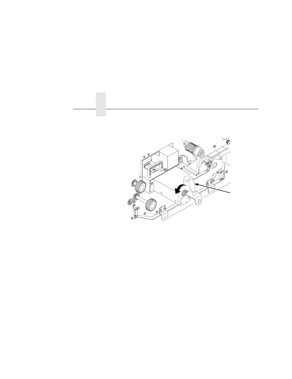 1) green lever, Chapter 4 | Printronix L5035 User Manual | Page 134 / 278