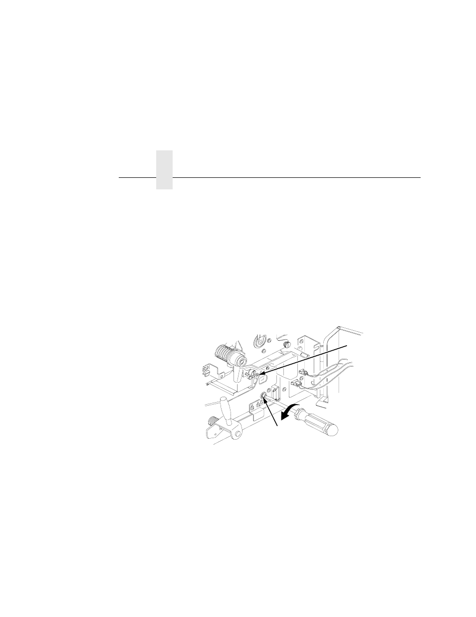 Caution, 1) transfer charger, 2) transfer elevator drive shaft | Pull the transport unit toward you until it stops, Chapter 5 | Printronix L5035 User Manual | Page 168 / 278