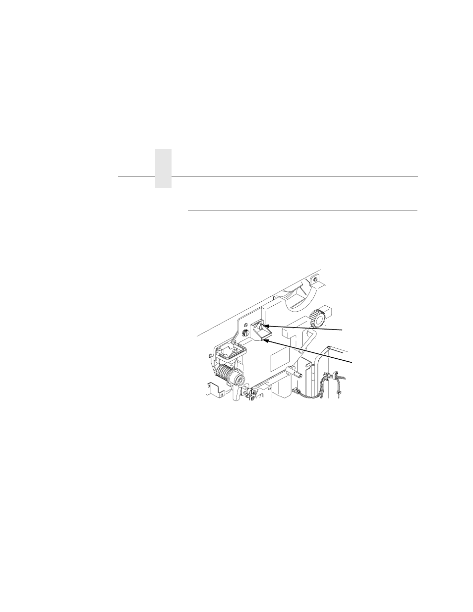 Cleaning the chargers, Turn the power switch off, 1) thumbscrew | 2) main charger, Chapter 5 | Printronix L5035 User Manual | Page 172 / 278