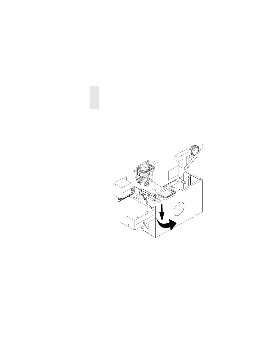 Install the charger grid, Open the waste toner recovery unit | Printronix L5035 User Manual | Page 176 / 278