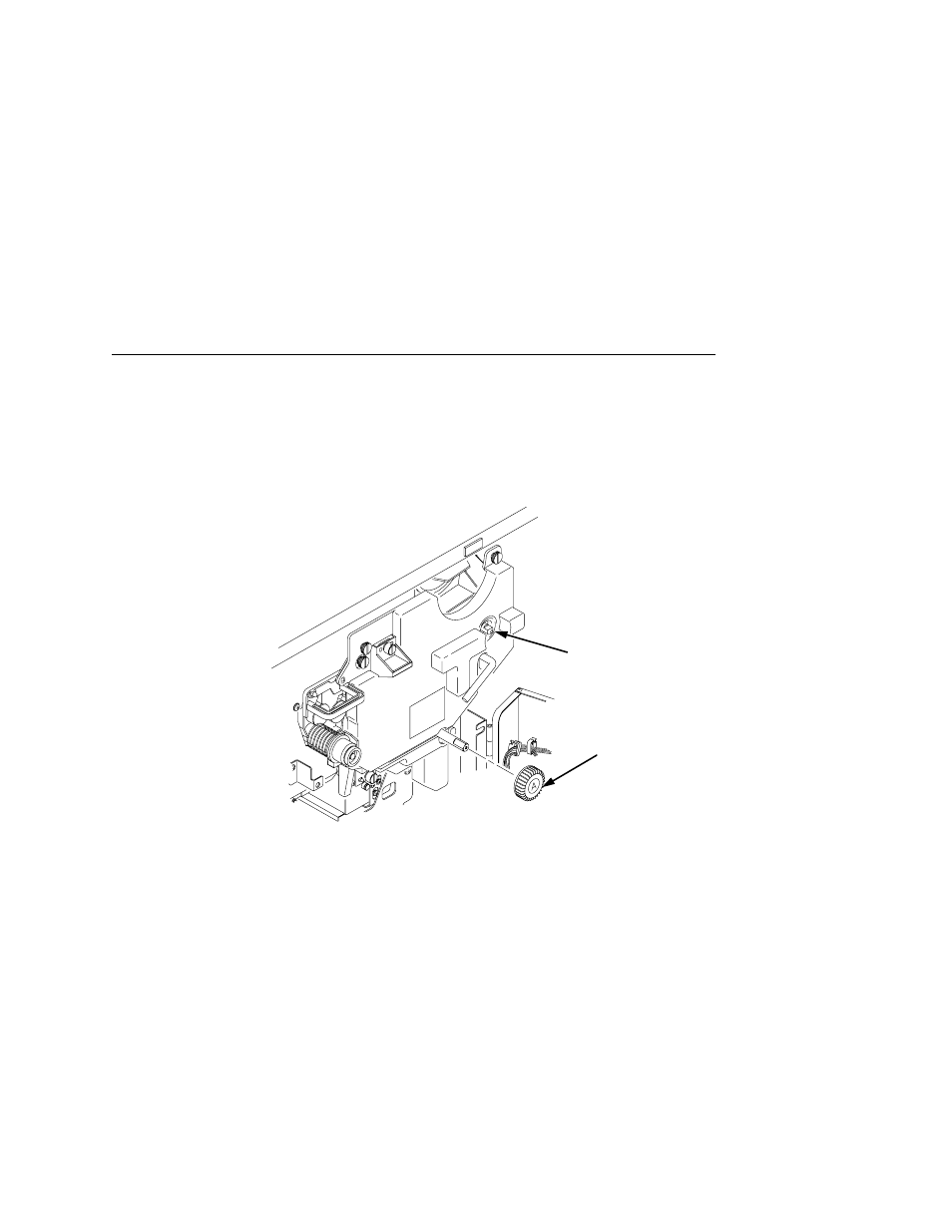 1) original position of knob a, 2) knob a | Printronix L5035 User Manual | Page 209 / 278