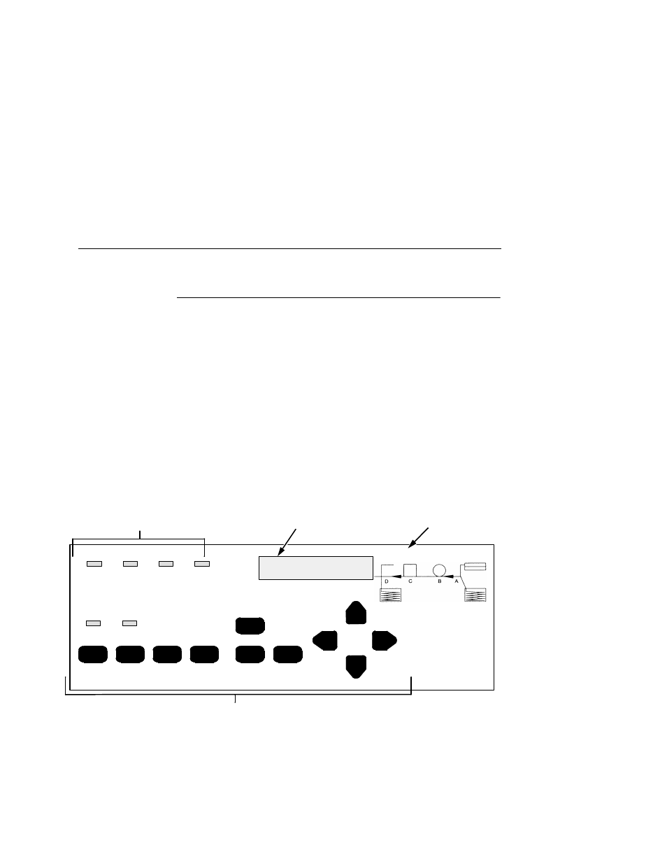 Error messages, 1) status indicators, 2) liquid crystal display (lcd) | 3) sensor positions a - d, 4) function keys, Error messages 217 | Printronix L5035 User Manual | Page 217 / 278