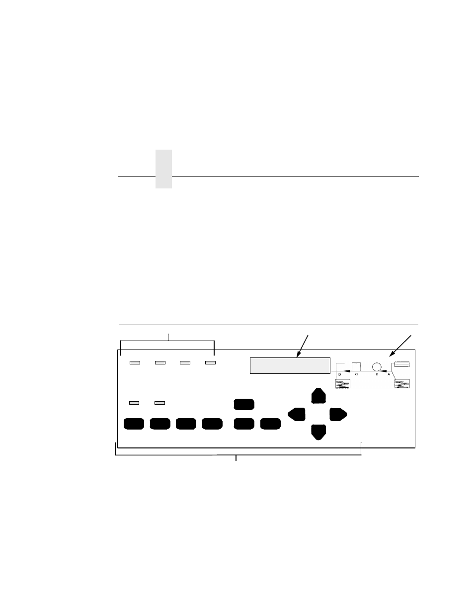 Using the control panel, 1) status indicators, 2) liquid crystal display (lcd) | 3) paper path diagram, 4) function keys, Chapter 2 | Printronix L5035 User Manual | Page 46 / 278