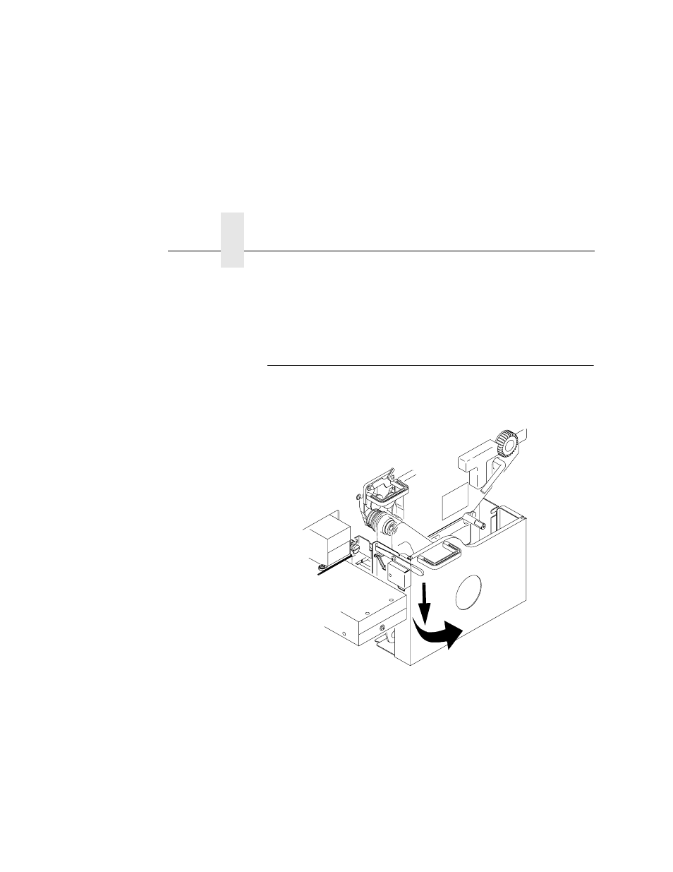 Install the charger grid, Precharger and transfer/separator charger, Caution | Open the waste toner recovery unit | Printronix L5535 User Manual | Page 108 / 180