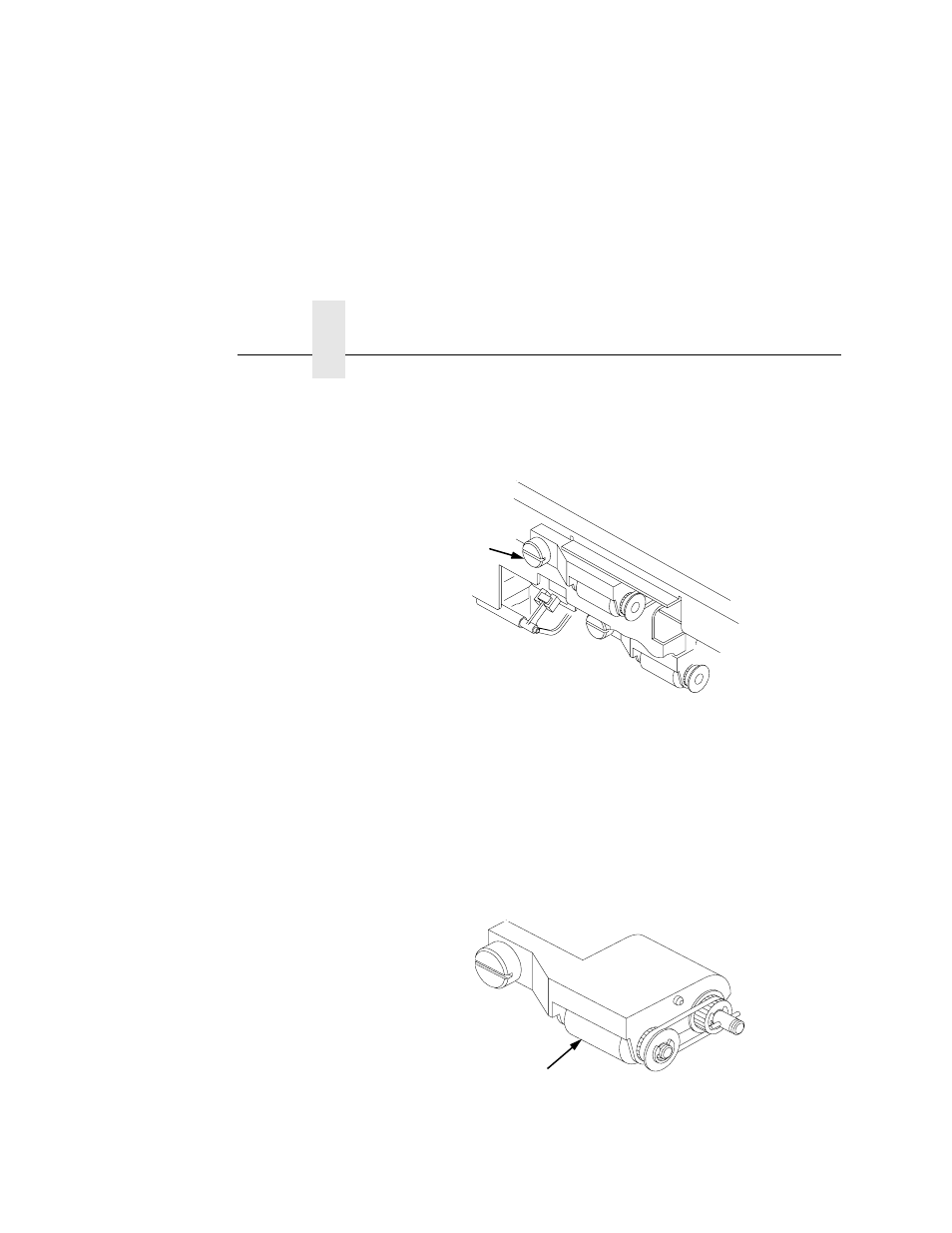 1) thumbscrew, 1) roller, Chapter 4 | Printronix L5535 User Manual | Page 116 / 180