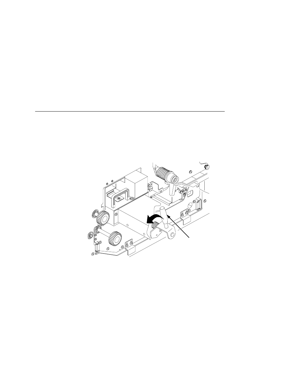 Caution, 1) green lever, Check to see if any paper is jammed | Printronix L5535 User Manual | Page 135 / 180