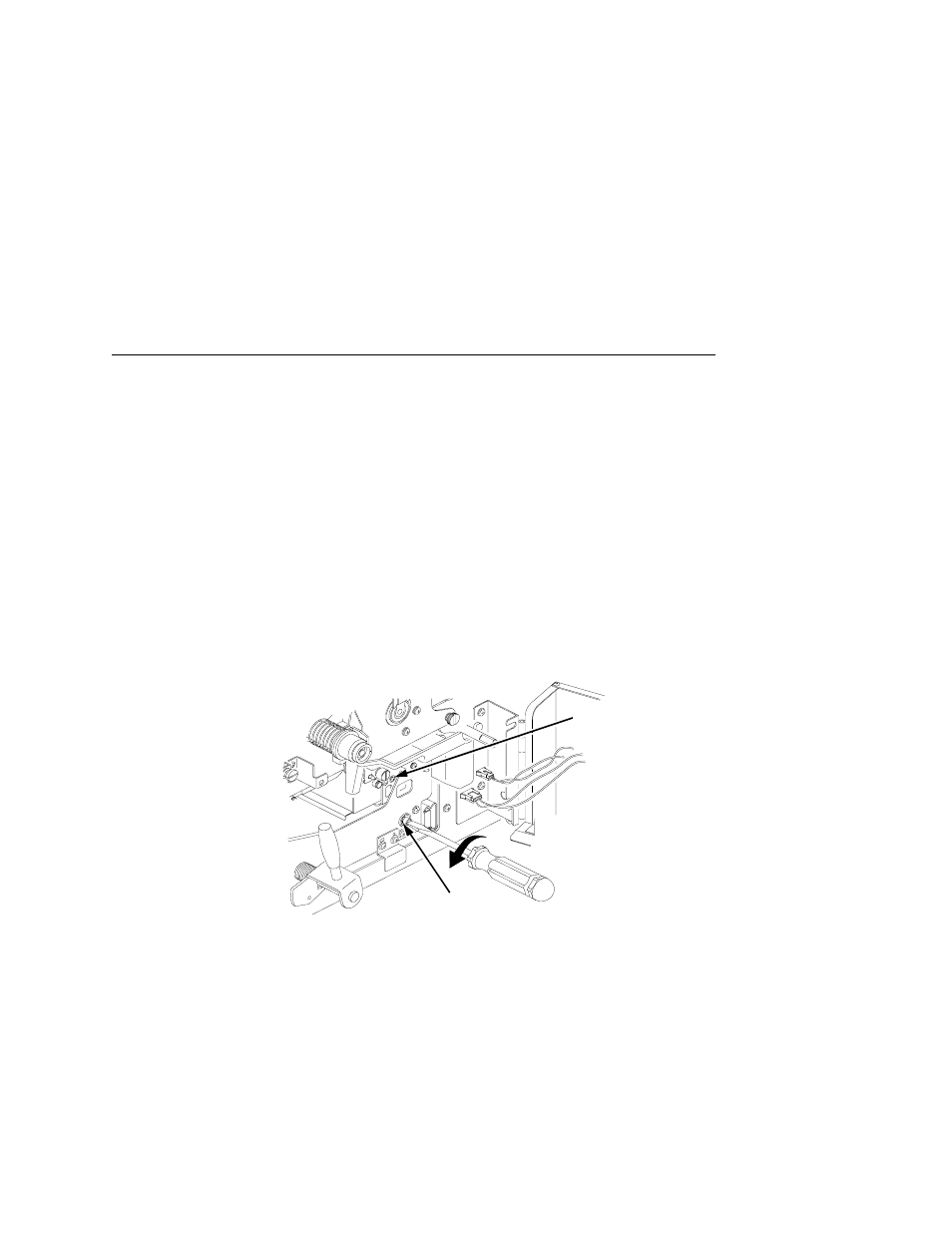 Caution, 1) transfer charger, 2) transfer elevator drive shaft | Printronix L5535 User Manual | Page 141 / 180