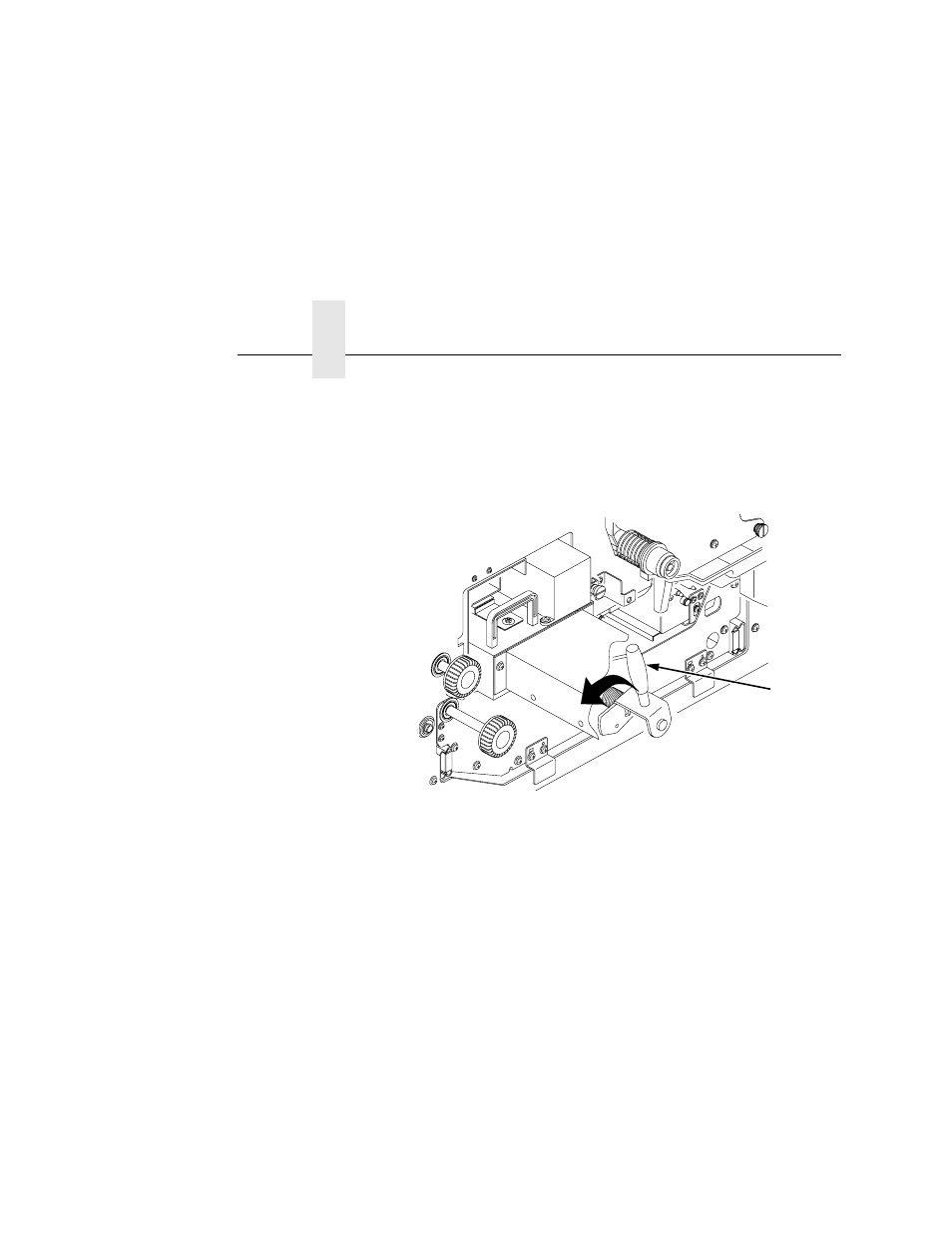 Caution, 1) green lever, Chapter 5 | Printronix L5535 User Manual | Page 142 / 180