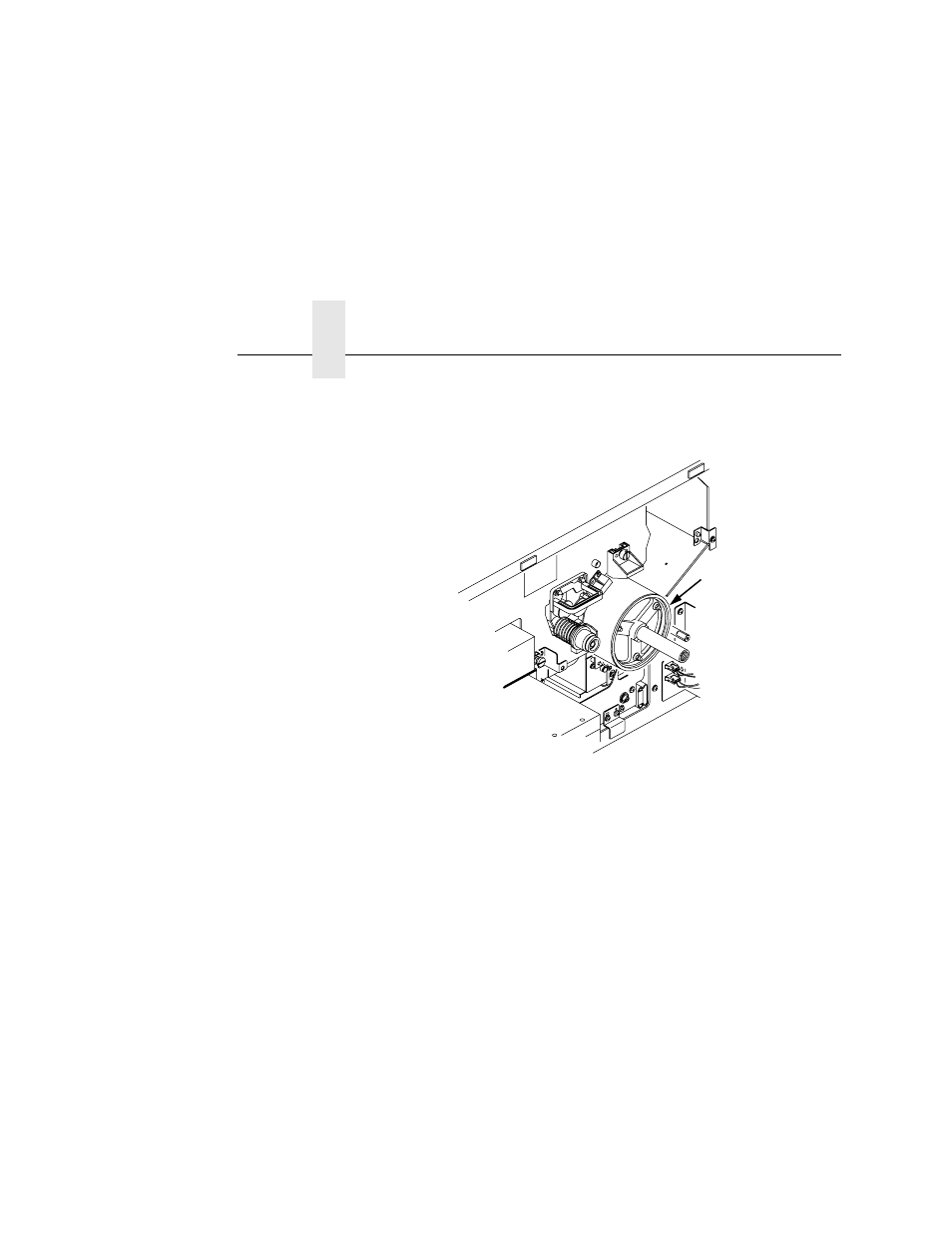 1) drum, Wipe the drum shaft clean with a cloth, Caution | Printronix L5535 User Manual | Page 66 / 180