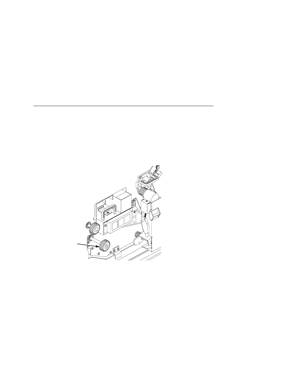 Paper jam in the transport output section, 1) knob b, Close the upper doors | Printronix L5020 User Manual | Page 177 / 248