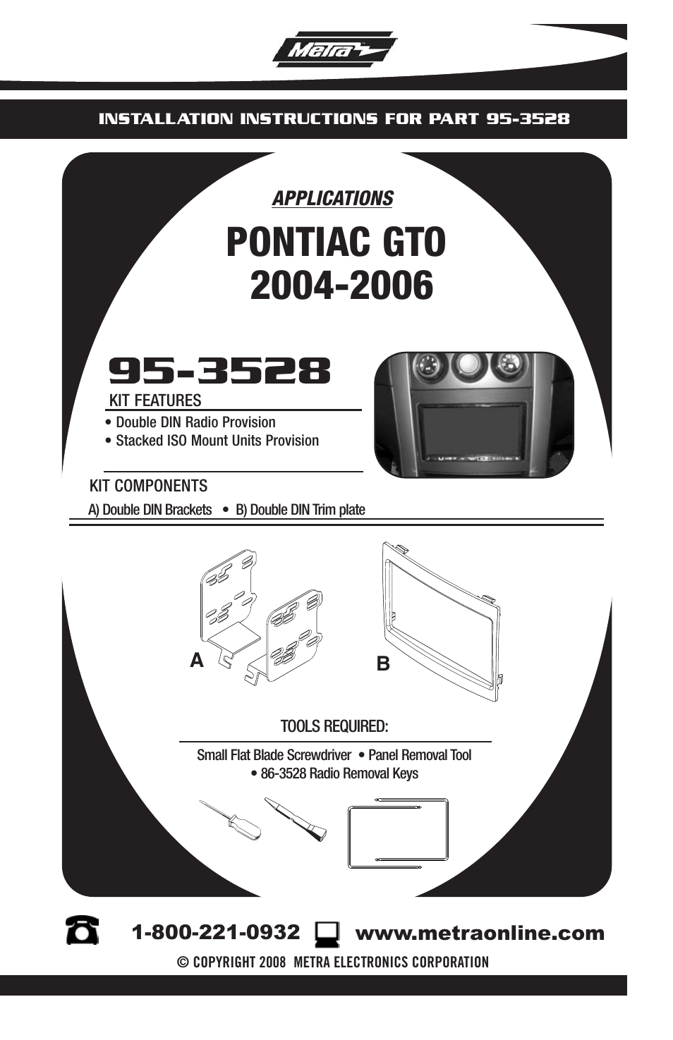 Pontiac 95-3528 User Manual | 8 pages