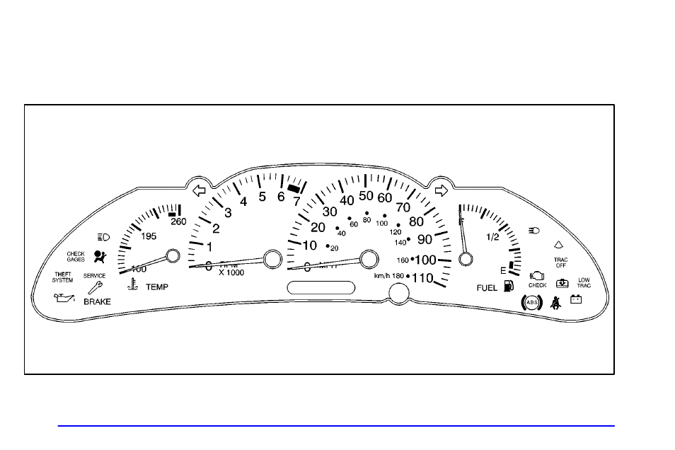 Instrument panel cluster | Pontiac 2002 Sunfire User Manual | Page 117 / 343