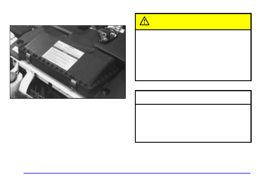 Engine air cleaner/filter, Caution, Notice | Pontiac 1999 Firebird User Manual | Page 266 / 376