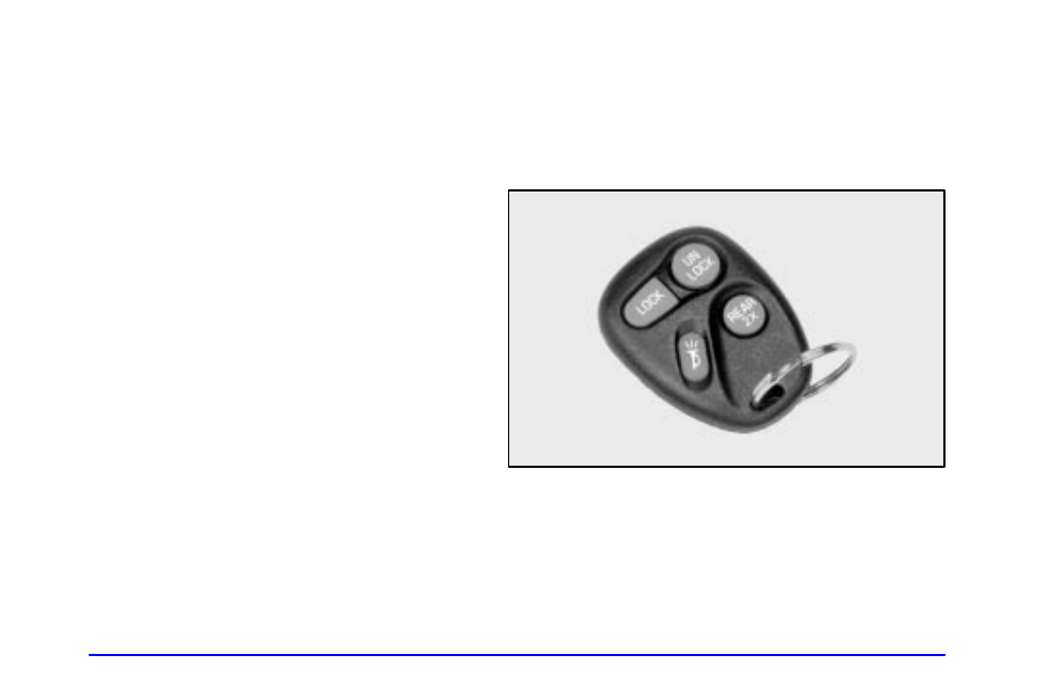 Keyless entry system (if equipped) | Pontiac 1999 Firebird User Manual | Page 62 / 376