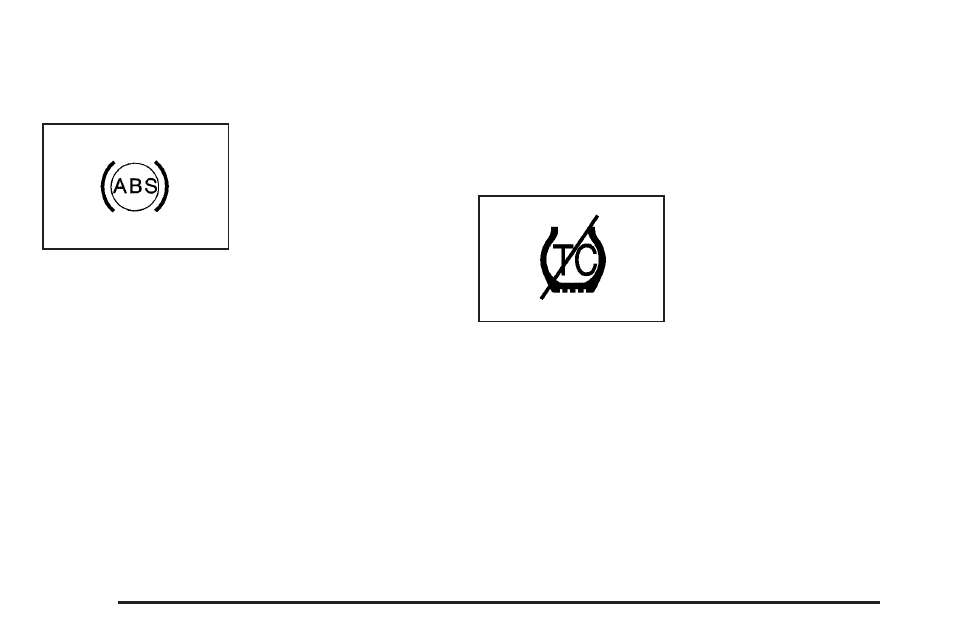 Anti-lock brake system warning light, Enhanced traction system warning light | Pontiac G5 User Manual | Page 168 / 426