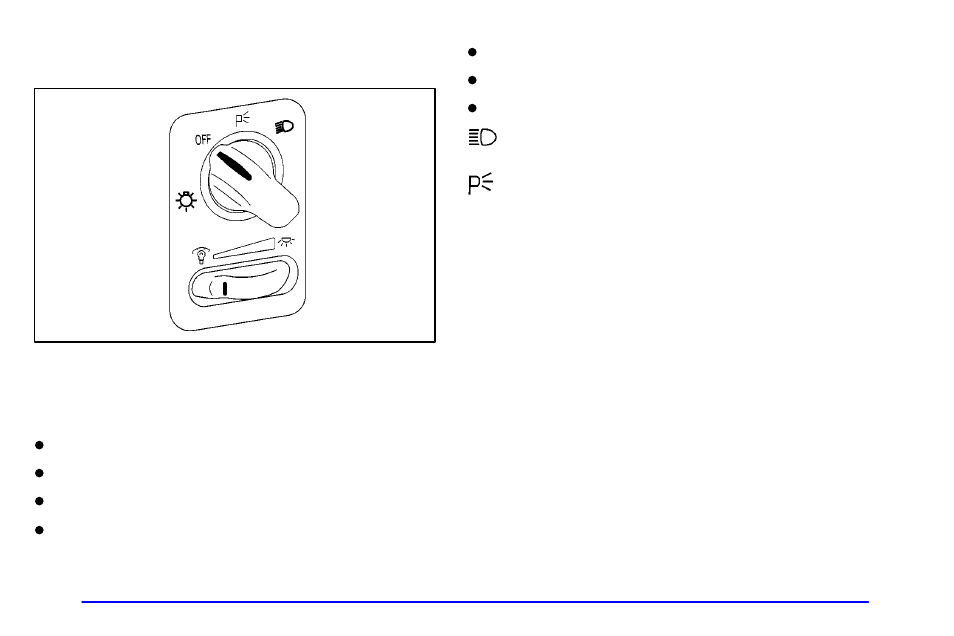 Exterior lamps, Daytime running lamps / automatic headlamp control | Pontiac Grand Prix 2001 User Manual | Page 121 / 373