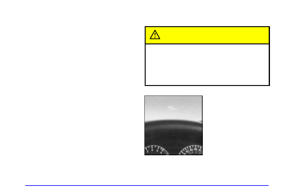 Head-up display (option), Head, Up display (option) caution | Pontiac Grand Prix 2001 User Manual | Page 161 / 373