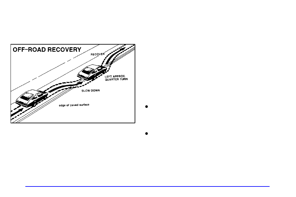 Off-road recovery, Passing, Road recovery | Pontiac Grand Prix 2001 User Manual | Page 200 / 373