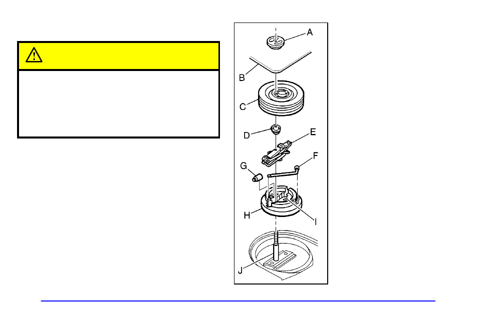 Storing the spare tire and tools, Caution | Pontiac Grand Prix 2001 User Manual | Page 260 / 373