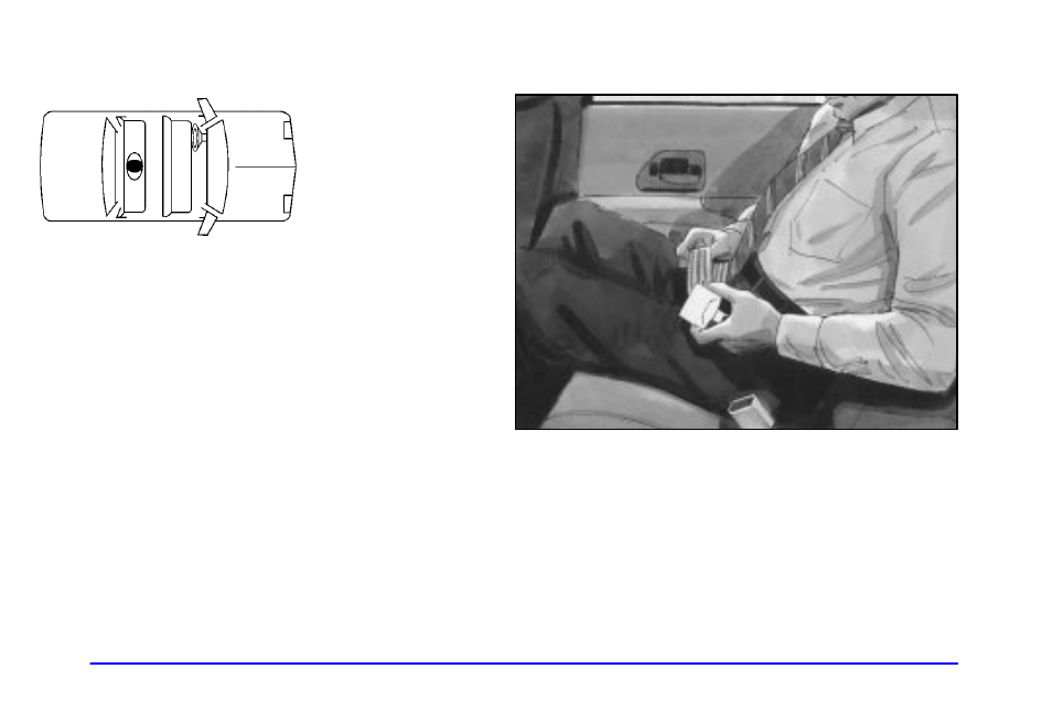 Center passenger position, Lap belt | Pontiac Grand Prix 2001 User Manual | Page 46 / 373