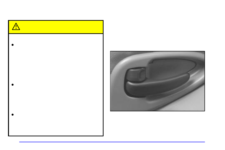 Door locks, Door locks caution | Pontiac Grand Prix 2001 User Manual | Page 75 / 373