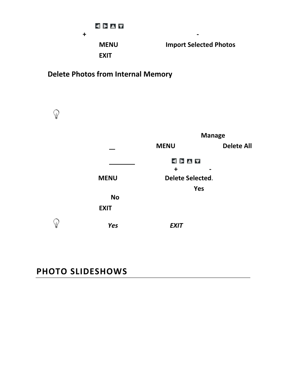 Photo slideshows | Pandigital PI1002DW User Manual | Page 16 / 52