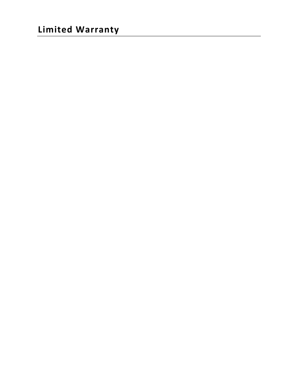 Limited warranty | Pandigital PI1002DW User Manual | Page 51 / 52