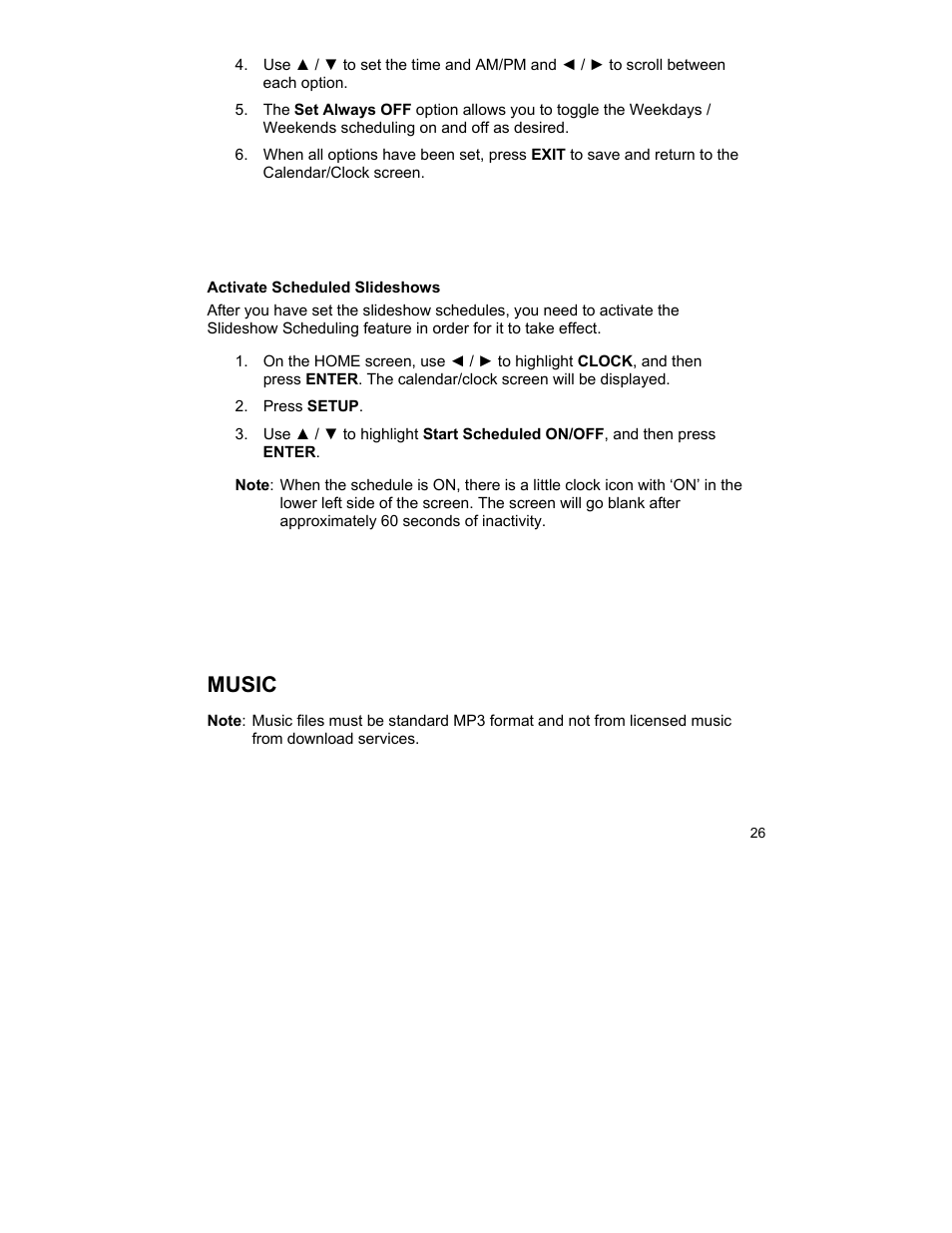 Music | Pandigital UGPI7000W01 User Manual | Page 26 / 42
