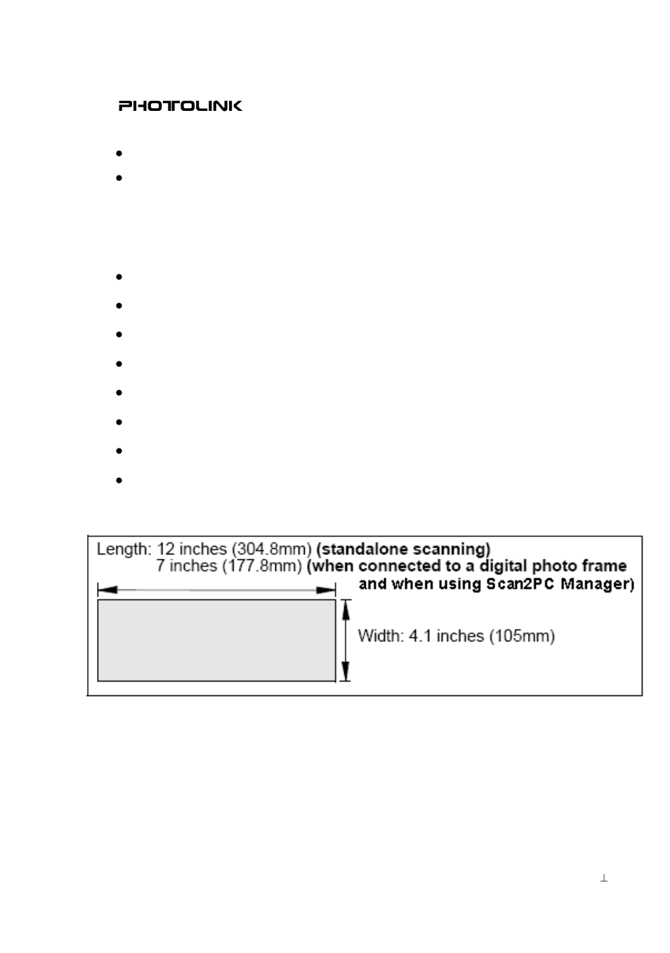 Suitable and unsuitable original types, Orientation of the original and scanned image | Pandigital PhotoLink Scanner User Manual | Page 13 / 32