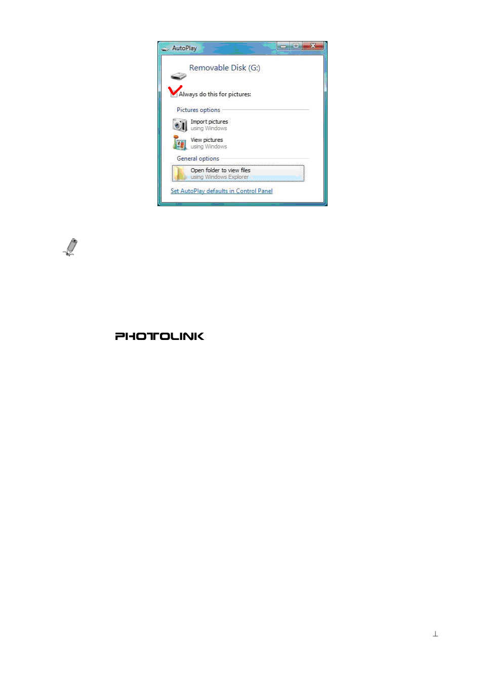 For windows xp users | Pandigital PhotoLink Scanner User Manual | Page 19 / 32