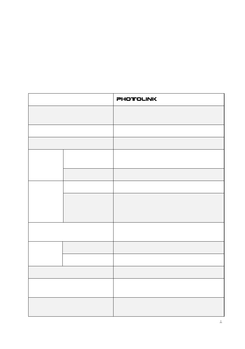 Technical specifications | Pandigital PhotoLink Scanner User Manual | Page 28 / 32