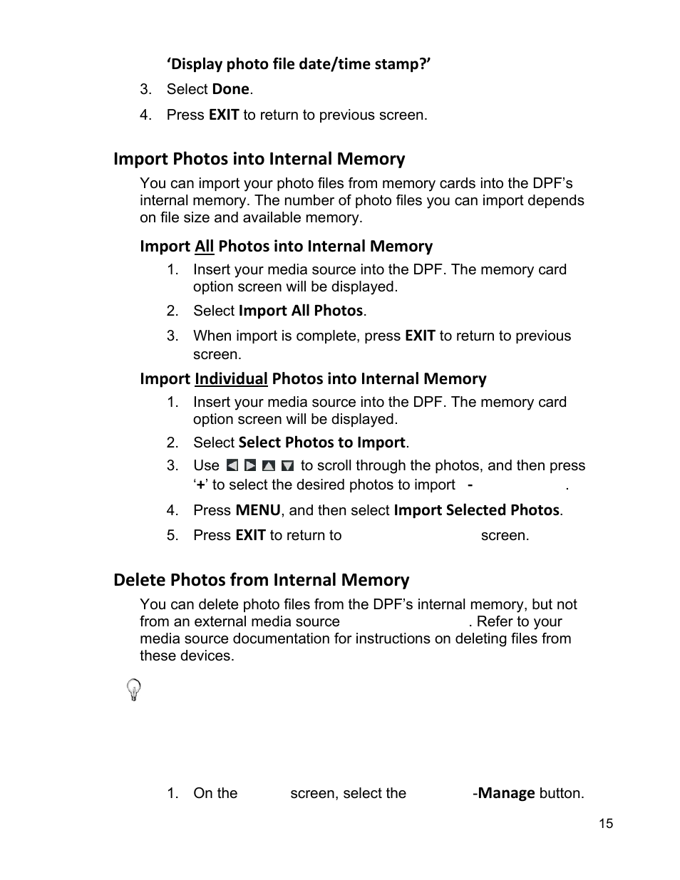 Pandigital PI9001DW User Manual | Page 15 / 30